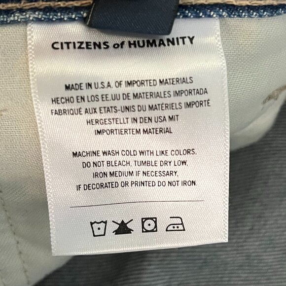 Citizens of Humanity premium vintage jeans size 28 button fly distressed - Picture 13 of 14